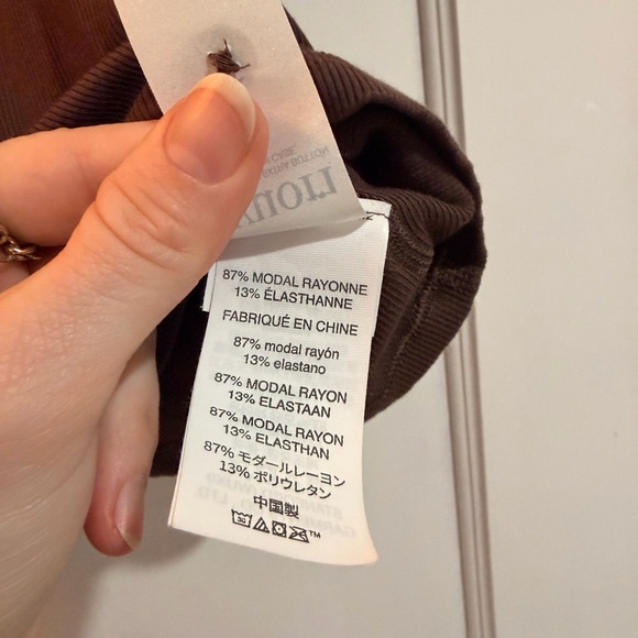 Vuori Pose Cardigan Tank Top Brown Small - Picture 6 of 6